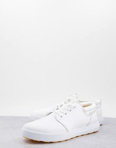Белые кожаные кроссовки для бега на шнуровке Cat Footwear Proxy-Белый
