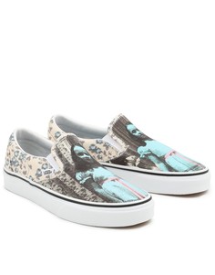 Разноцветные кроссовки-слипоны Vans X Terror Classic-Разноцветный
