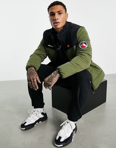 Кутка в стиле колор блок цвета хаки ellesse-Зеленый цвет