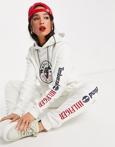 Худи кремового цвета с логотипом Tommy Hilfiger x Timberland-Белый
