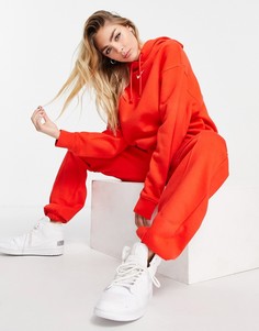 Флисовые oversized-джоггеры цвета красный чили Nike
