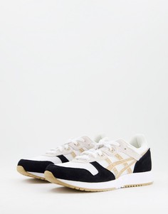 Белые кроссовки с золотистыми вставками Asics Lyte Classic-Белый