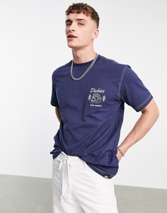 Футболка темно-синего цвета Dickies Halma-Голубой