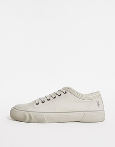 Низкие белые кроссовки из парусины AllSaints Rigg Ramskull-Белый
