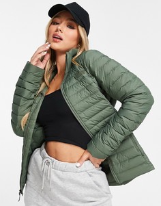 Эластичная куртка цвета хаки The North Face-Зеленый цвет