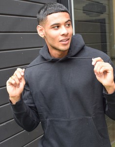 Худи классического кроя черного цвета Topman-Черный