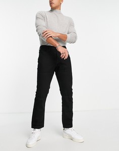 Черные выбеленные свободные джинсы из органического хлопка Selected Homme-Черный цвет