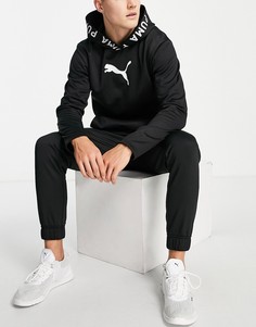 Черное флисовое худи Puma Training Power-Черный цвет