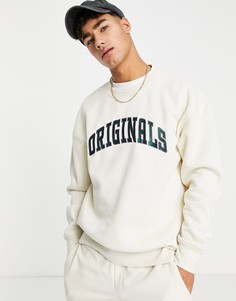 Бежевый комплект из свитшота и джоггеров карго Jack & Jones Originals Athl Club-Светло-бежевый цвет