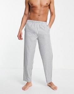 Штаны для дома в клетку ASOS DESIGN-Серый