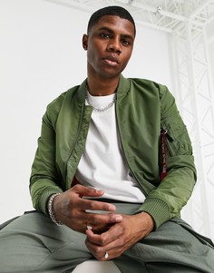 Шалфейно-зеленый бомбер узкого кроя Alpha Industries MA-1 TT-Зеленый цвет