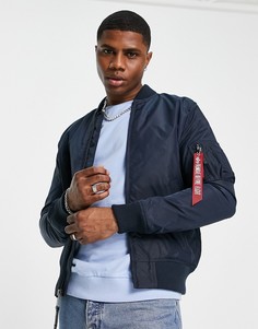 Синий бомбер узкого кроя Alpha Industries MA-1 TT-Голубой