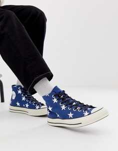 Кеды со звездным принтом Converse Chuck 70-Темно-синий