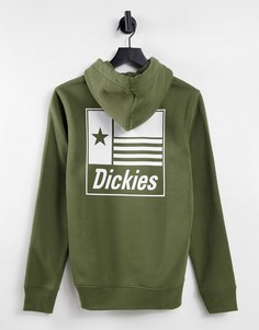 Худи армейского зеленого цвета с принтом на спине Dickies Taylor-Зеленый цвет