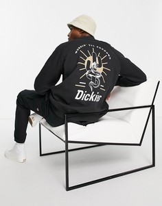 Черный свитшот с принтом на спине Dickies Bettles-Черный цвет