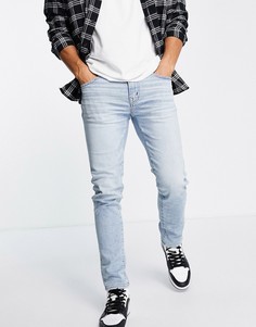 Светлые зауженные джинсы American Eagle-Голубой