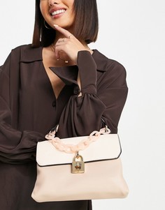 Сумка цвета слоновой кости с замком из экологичных материалов Call It Spring by ALDO True-Белый