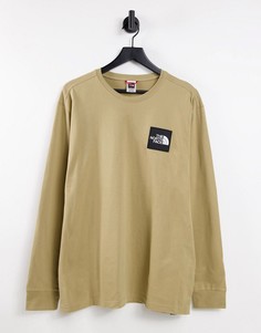 Светло-коричневый лонгслив The North Face Boruda-Коричневый цвет