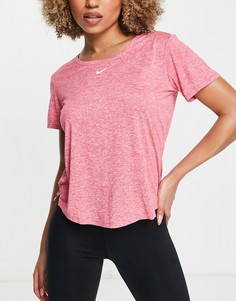 Розовая футболка Nike Training Essential One-Розовый цвет