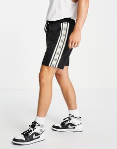 Черные шорты с тесьмой SikSilk cali-Черный цвет
