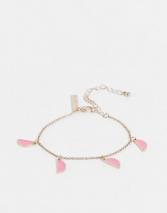 Браслет с подвесками в виде арбузных долек Skinnydip-Золотистый