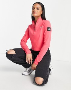 Розовый лонгслив с молнией длиной 1/4 The North Face Black Box-Розовый цвет
