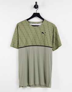 Серая футболка с принтом логотипа PUMA-Серый