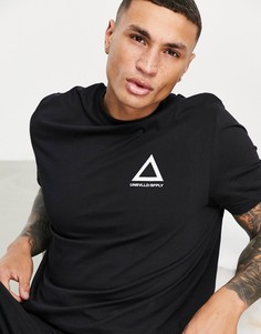 Черная футболка с принтом логотипа ASOS Unrvlld Spply-Черный цвет