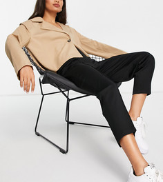 Черные брюки-галифе из трикотажа понте с защипами ASOS DESIGN Maternity-Черный цвет