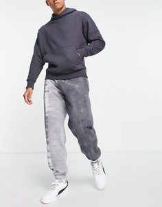 Серые oversized-джоггеры с принтом тай-дай Topman-Серый