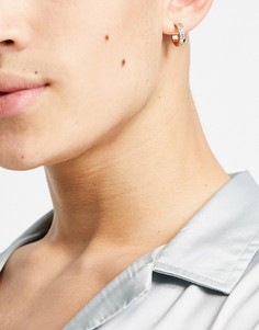 Золотистые клипсы-кольца с кристаллами ASOS DESIGN-Золотистый