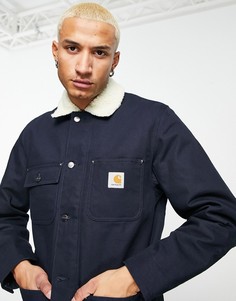 Темно-синее пальто на подкладке Carhartt WIP Fairmount-Темно-синий