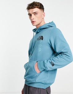 Худи голубого цвета The North Face Expedition Graphic-Голубой