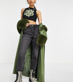 Черные джинсы в винтажном стиле Topshop Petite-Черный цвет
