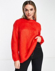 Красный oversized-джемпер крупной вязки ASOS DESIGN