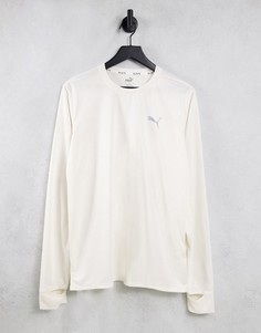 Кремовый лонгслив Puma Train Favourite-Белый