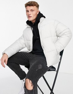 Серый укороченный пуховик Jack & Jones Core