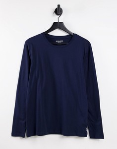 Темно-синий лонгслив Jack & Jones Essentials