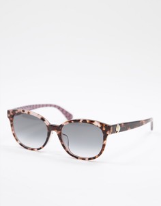 Солнцезащитные очки с квадратными линзами Kate Spade-Коричневый цвет