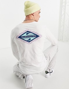 Белый лонгслив Quiksilver Wide World