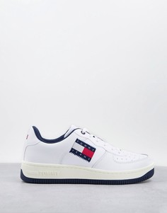 Белые кроссовки с углублением на подошве Tommy Jeans-Белый
