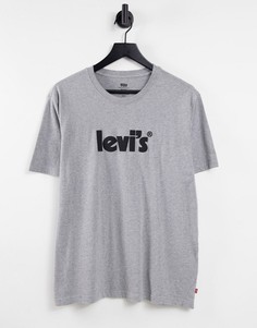 Серая футболка с логотипом Levis-Серый Levis®