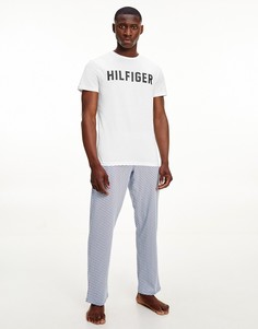 Белая футболка для дома с принтом "Hilfiger" Tommy Hilfiger-Белый