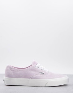 Розовые замшевые кроссовки Vans Authentic-Розовый цвет