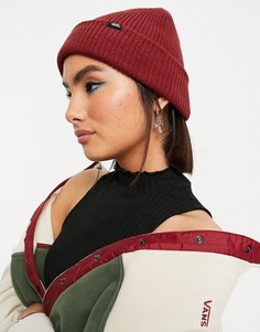 Бордовая шапка-бини Vans Core Basic-Красный