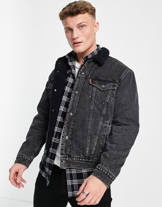Черная куртка с искусственным мехом Levis-Черный цвет Levis®