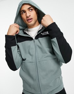 Зеленый худи на сквозной молнии The North Face Himalayan-Серый