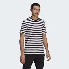 Футболка Essentials Stripey Embroidered Logo adidas Sport Inspired