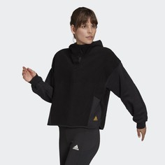Флисовая худи Essentials Golden Logo adidas Sport Inspired