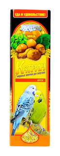Подкормка Катрин для волнистых попугаев, Мед+Орех, 20 г, 2 шт Katrin